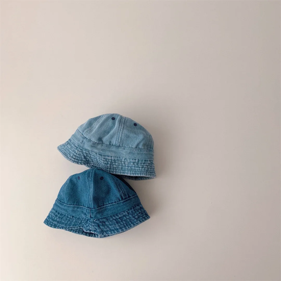 2024 neue faltbare Fischer hut gewaschen Denim Eimer Hüte Unisex Mode Bob Kappen Hip Hop Gorros Männer Frauen Panama Eimer Kappe