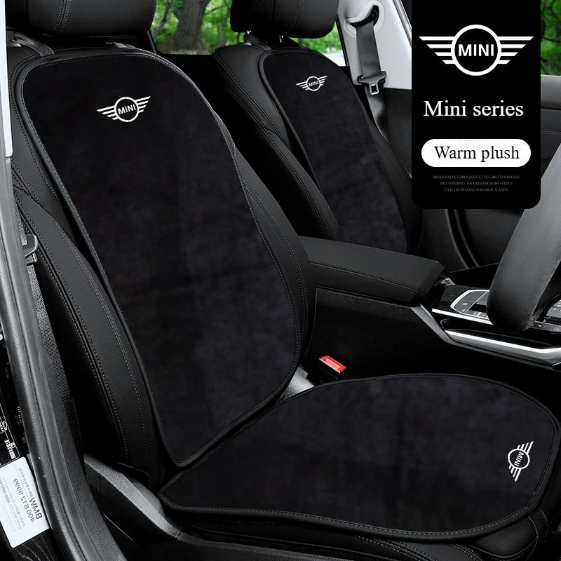 Car Seat Cushions Fit for BMW Mini Cooper Warm Autumn Winter Flannel Seat Cushions for Comfortable Driving Experience