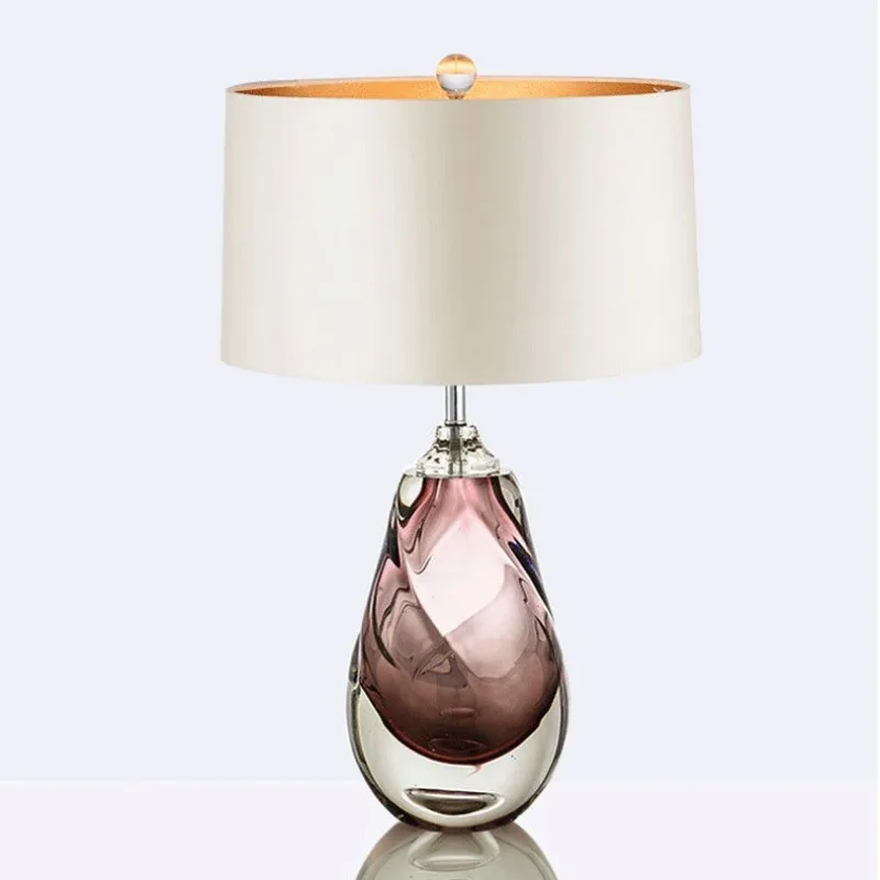 Simple modern living room model room study fashion creative designer club room bedroom glazed decorative desk lamp