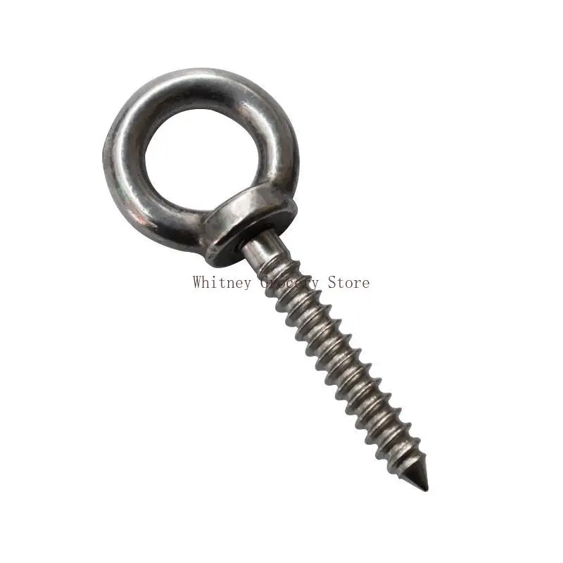 10pcs 304 Eye Nut Self Tapping Screw Sheep Eye Round Ring Self Tapping Screw Hook