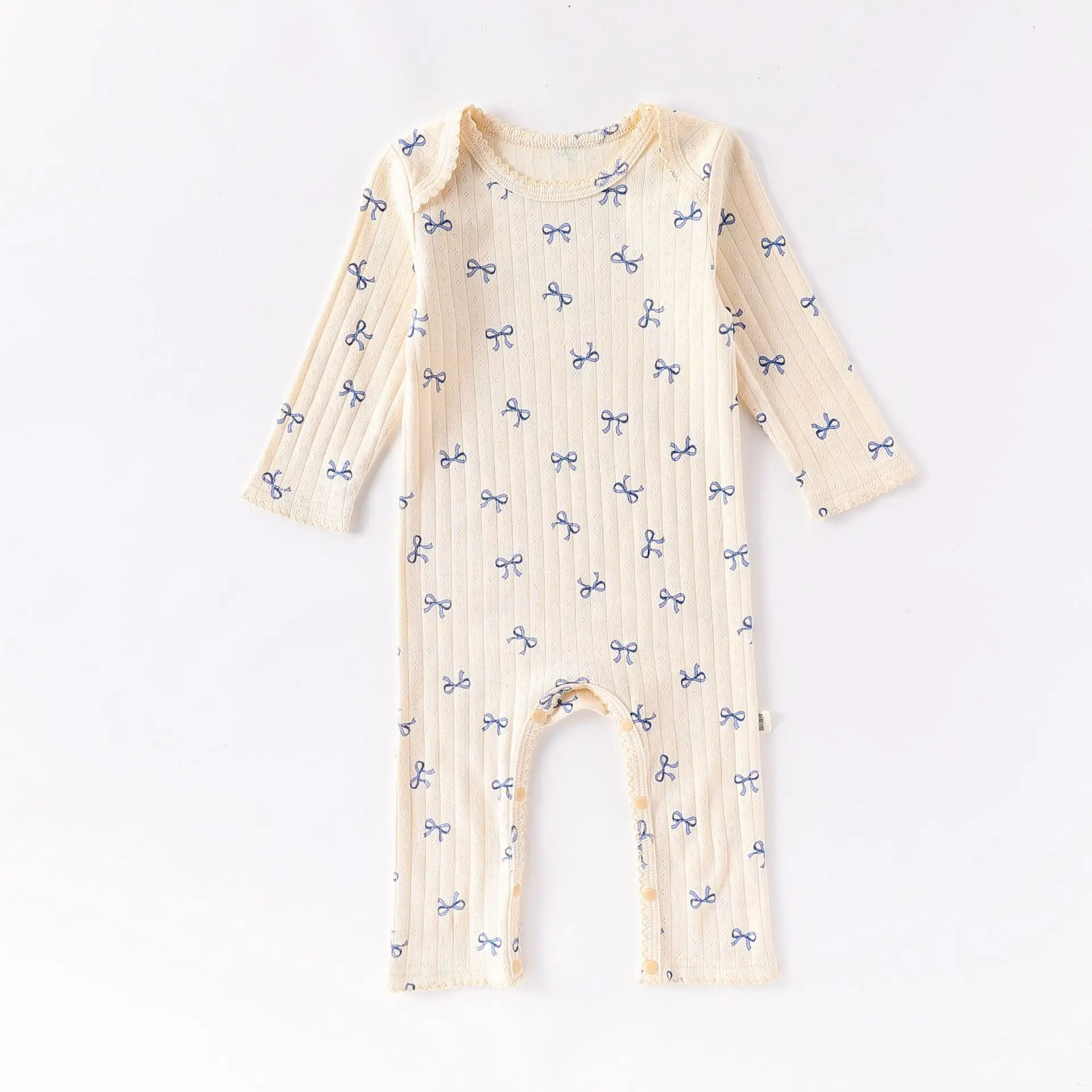 2025 Long Sleeve Baby Romper for Girls Autumn Cotton Newborn Clothes Unisex Baby Homewear Harborside Clothing Boys Girl