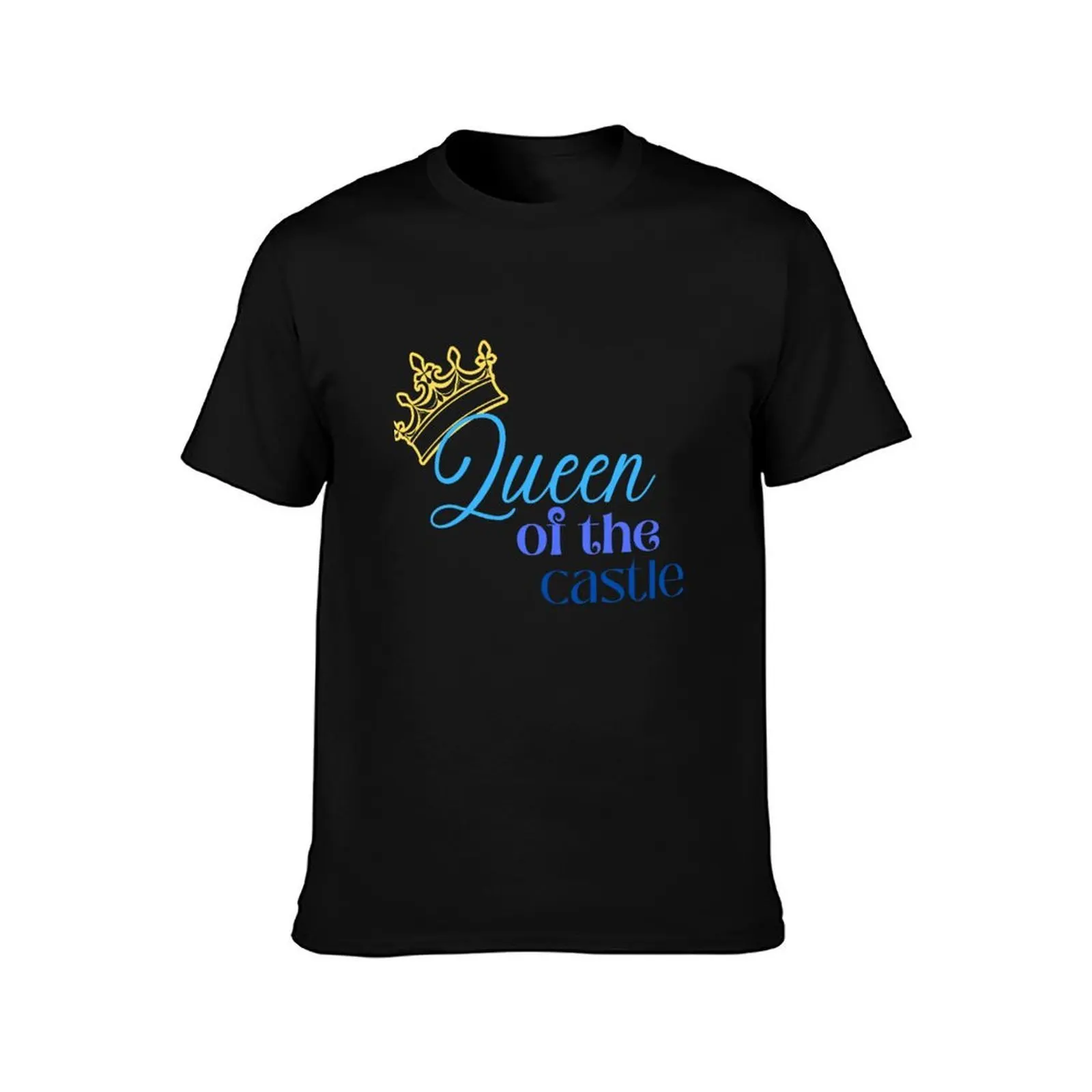 Queen of the Castle T-Shirt, Summer Casual Cotton Tee, Oversized Streetwear Tops, Vintage Graphic Print, Loose Fit Short Sleeve