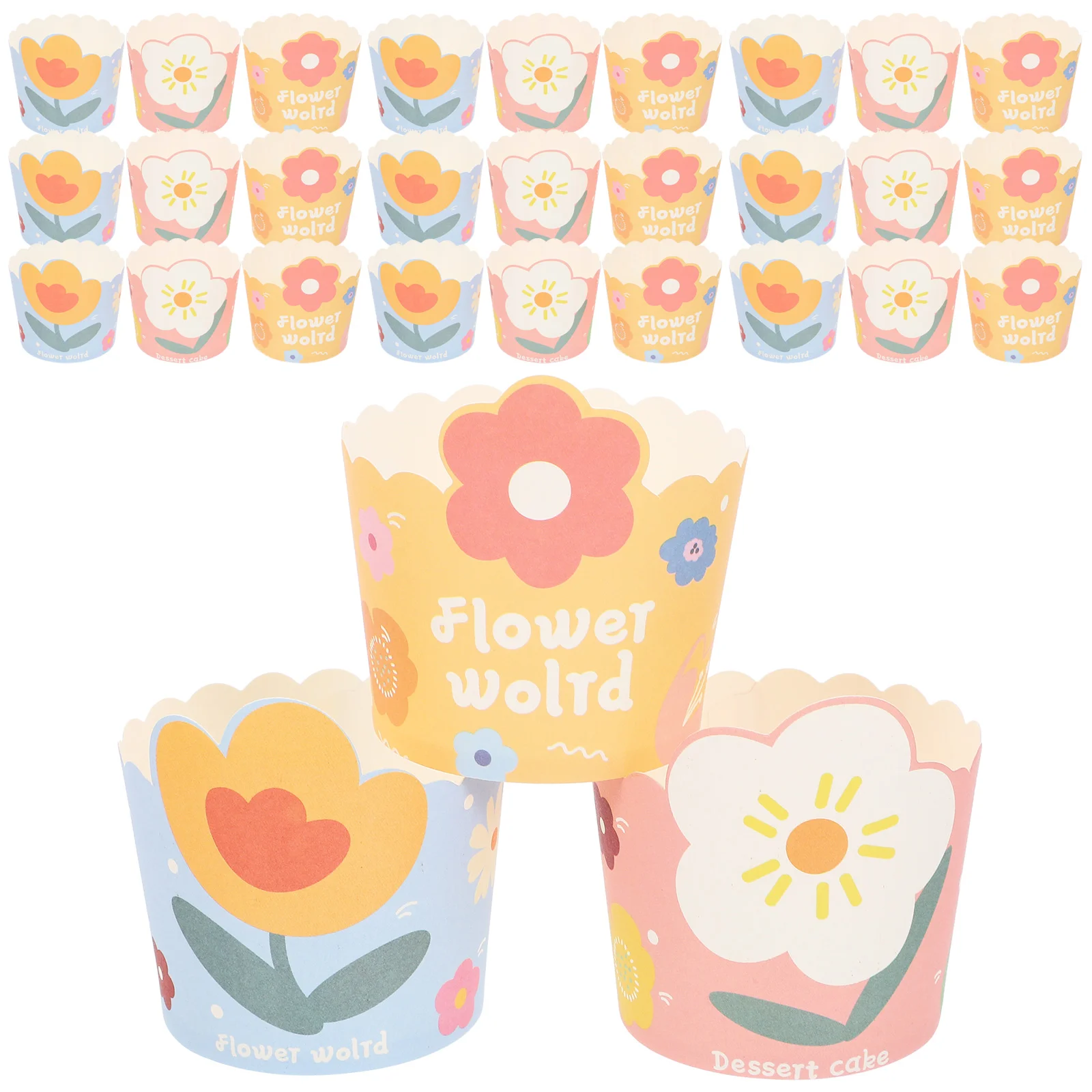 75 Pcs Cake Paper Parfaits Cups Holder Smalll Wrappers Cupcake Liners