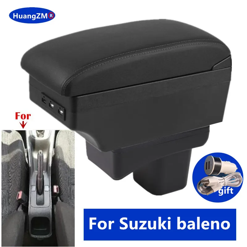 

Автомобильный подлокотник для Suzuki baleno 2017 2018 2019, центральный ящик для хранения, USB-порт, интерьер, специальная модернизация, автомобильные аксессуары