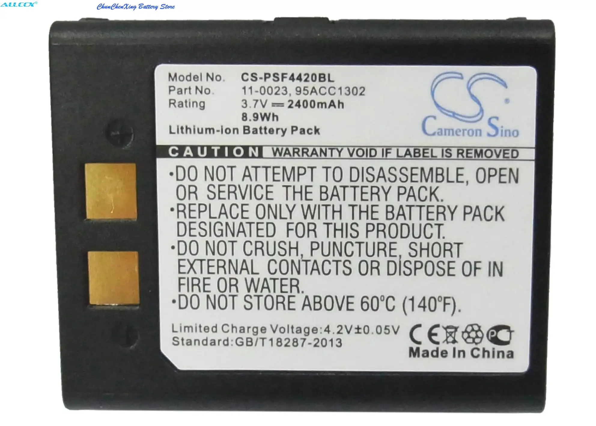 

OrangeYu 2400mAh Battery 11-0023, 95ACC1302 for Datalogic 4420, For PSC Falcon 2150, Falcon 4400, 4410, 4420, Falcon 5500