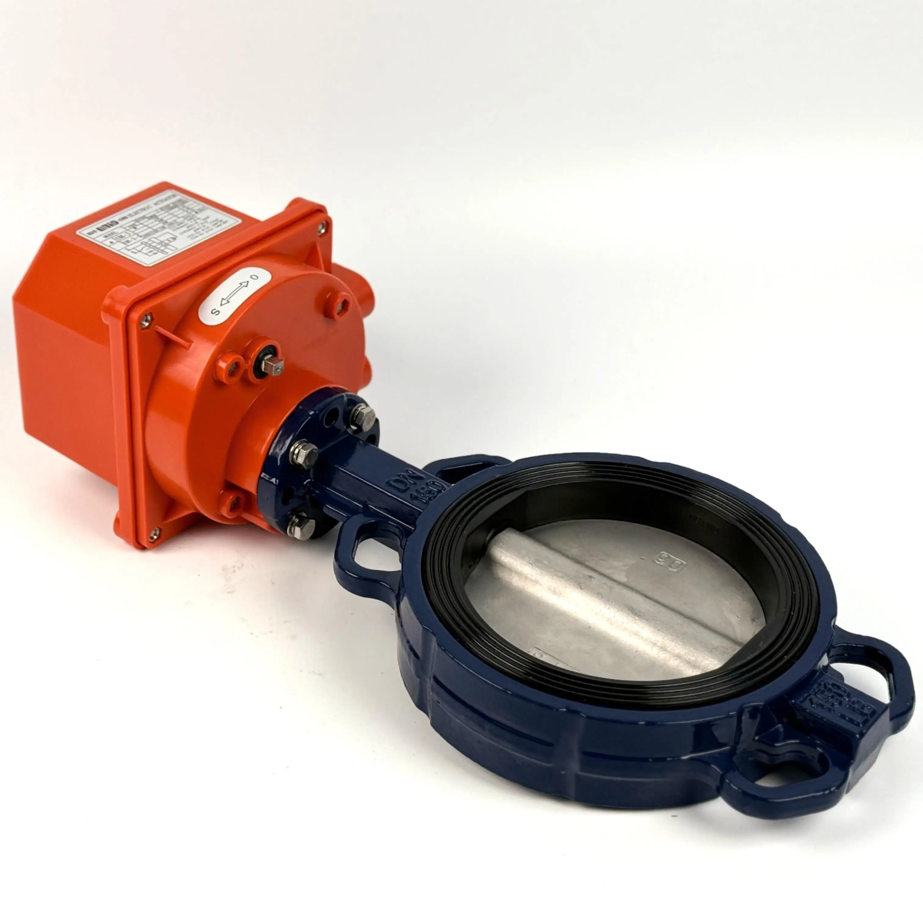 6in UNI-D Electric Butterfly Valve Wafer Type Plastic Low Pressure Switch Actuator Direct Selling