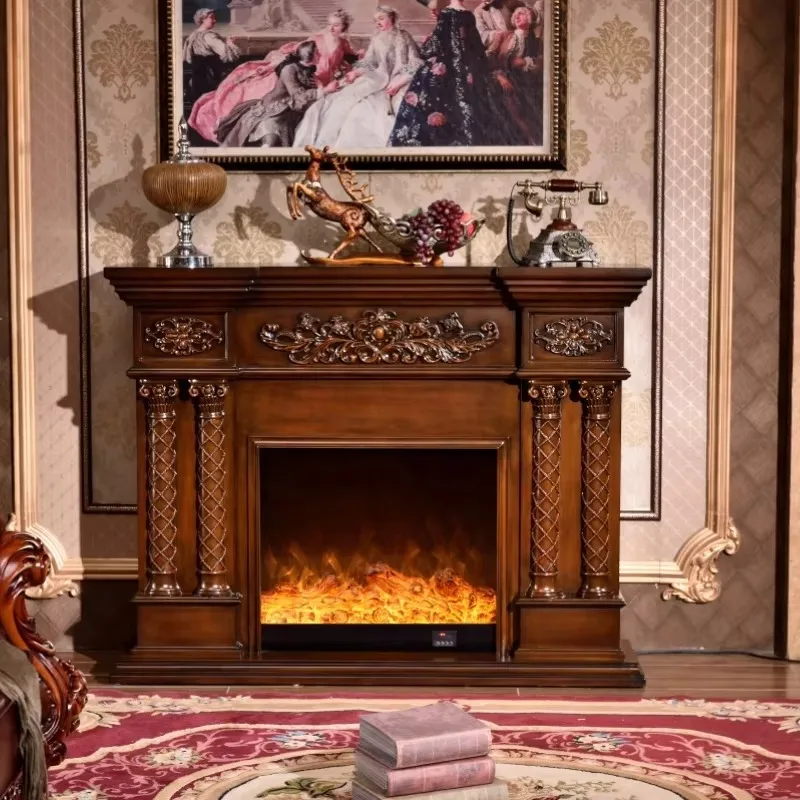 

Modern Model 320S Electric Fireplace Remote Control Metal Mantel Heater Insert Built-in Freestanding Indoor Household Heater