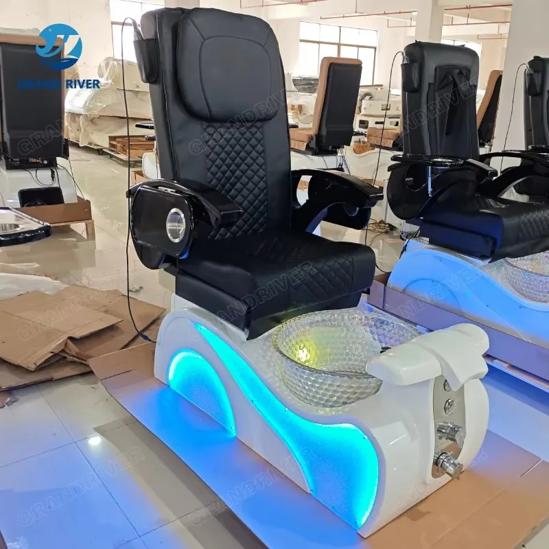 New Design Nail Salon Station Foot Massage Spa Electric Reclining Massage Equipments Manicure Foot Spa Beauty Pedicure Chair