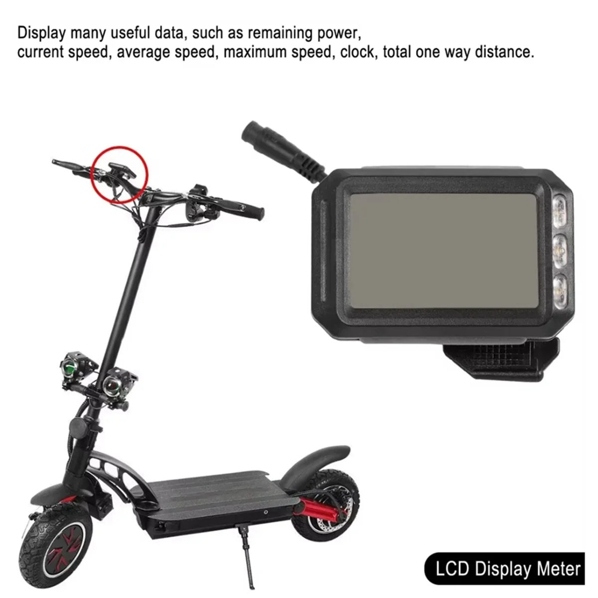

LCD Display Dashboard for Electric Scooters for G Booster 36V-60V E-Scooter Control Panel Circuit Board