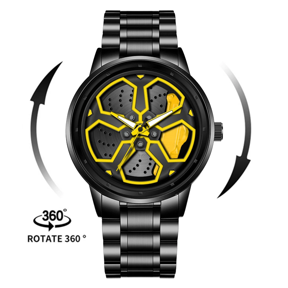 

NIBOSI Mens Wathes Creative Custom Design Sport Car Rim Hub Watch Men Waterproof Fashion Sport Quartz Watches Relogio Masculino