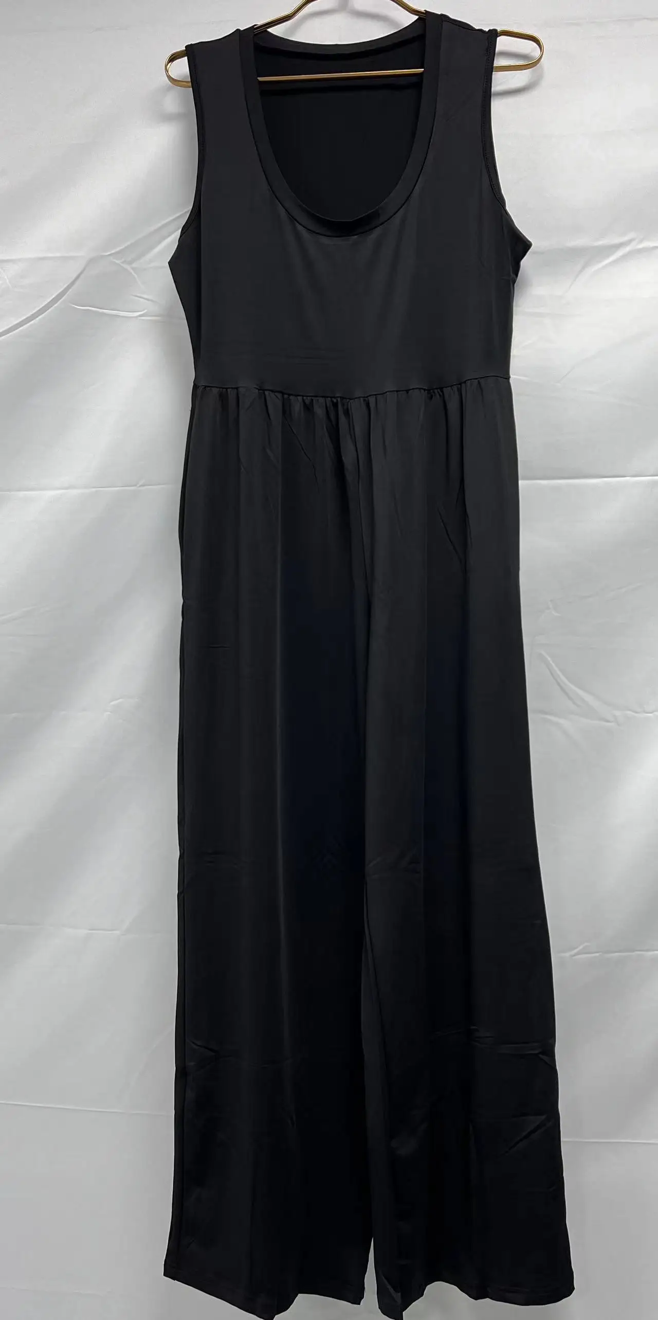 بنطال خصر بلا أكمام على طراز هيبورن ، فضفاض معلّق ، سحب ساق جريئة ، صيف ، جديد ، 1 أو #3