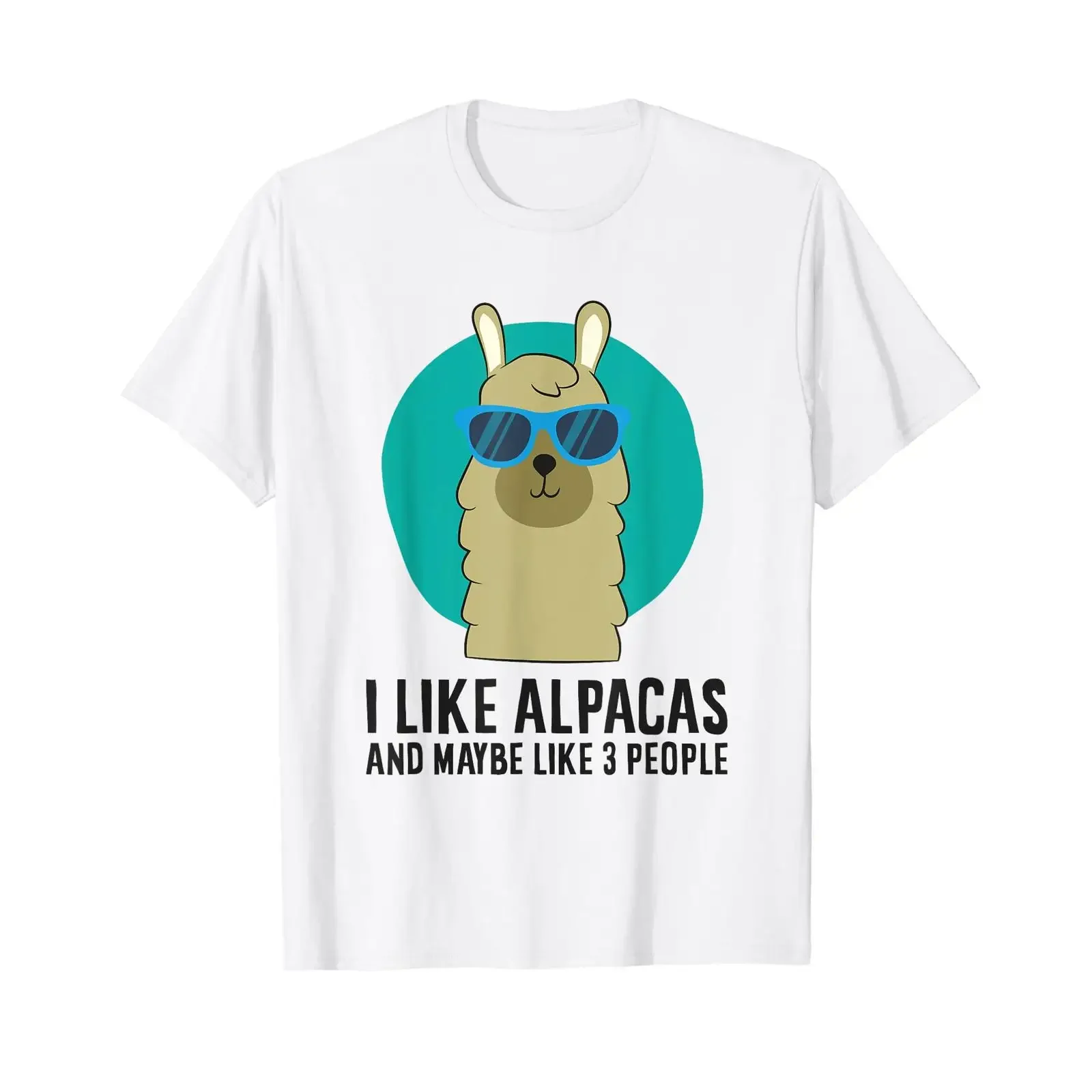 I Like Alpacas And Maybe 3 People Love T Shirt vintage Washed designer clothes Breathable streetwear Casual Slightly Versatile