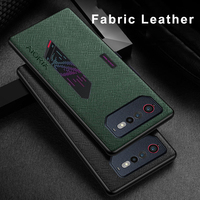 for Asus ROG Phone 6D 6 Pro Case Fabric Texture PU Leather Soft Antifall Anti-scratch Back Cover Shell Phone Funda Coque Holster