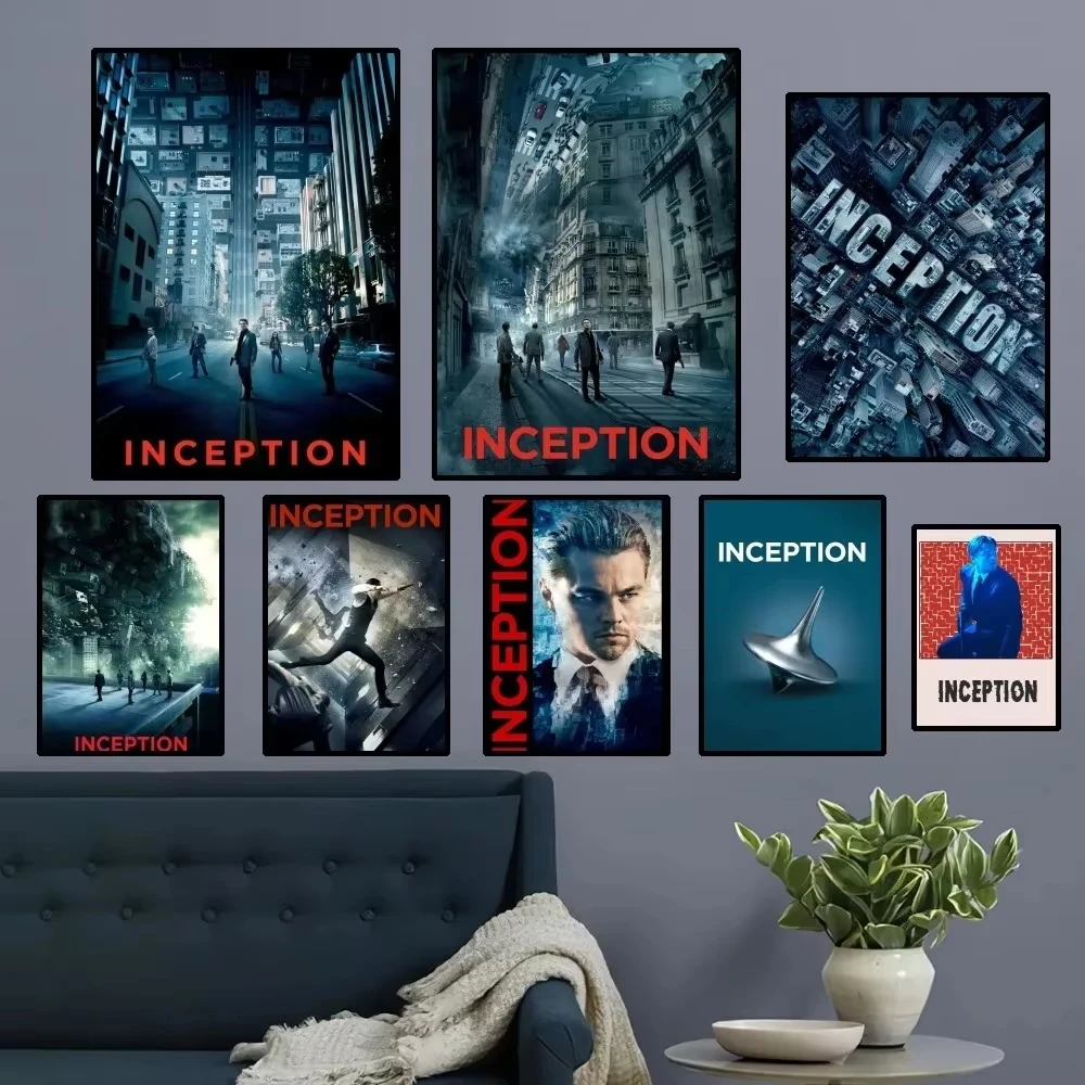 Inception Moive Poster Home Room Decor Livingroom Bedroom Aesthetic Art Wall Canvas Painting Stickers