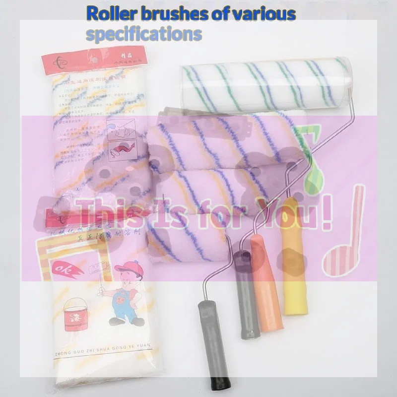 【MA】Paint Roller Brush Multiple Sizes High Density Lint Free Fabric Perfect For Home Wall Painting DIY Renovation Projects