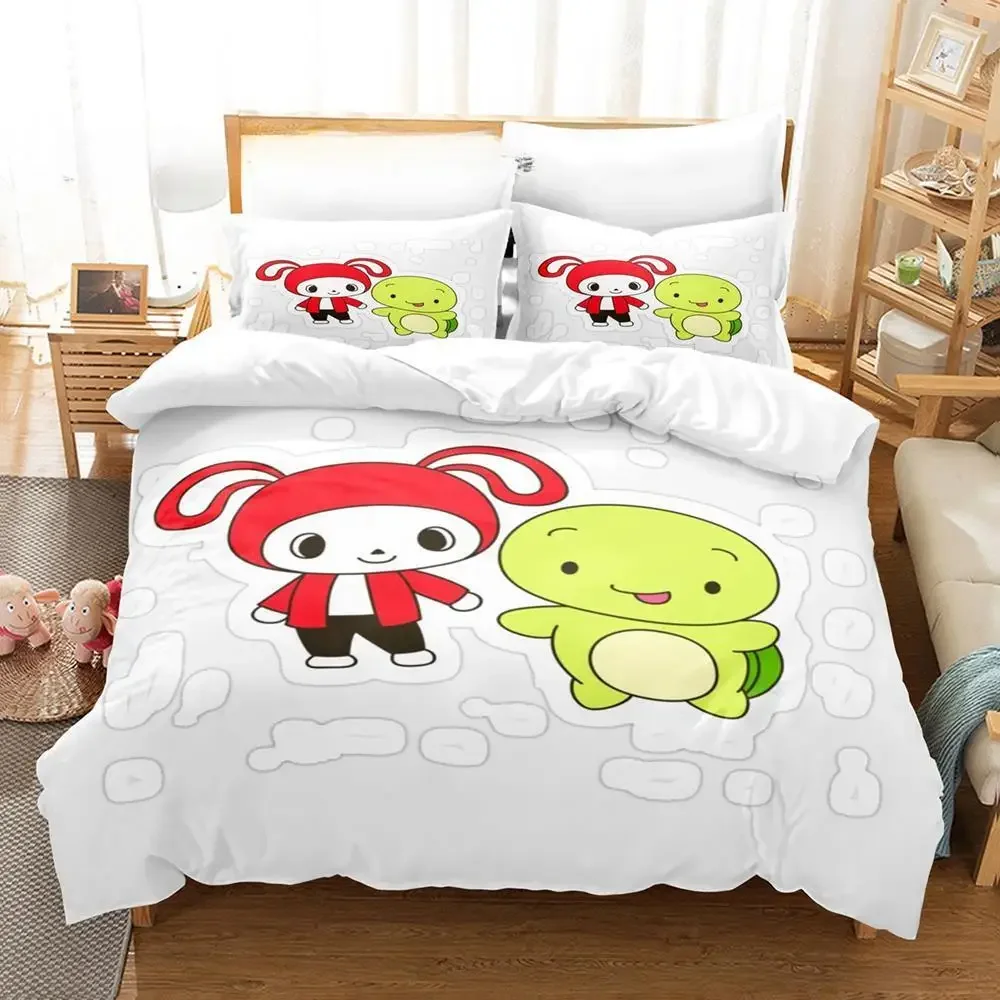 Cute jj mikey maizen Bedding Set Single Twin Full Queen King Size Bed Set Aldult Kid Bedroom Duvetcover Sets Anime Bed Sheet Set