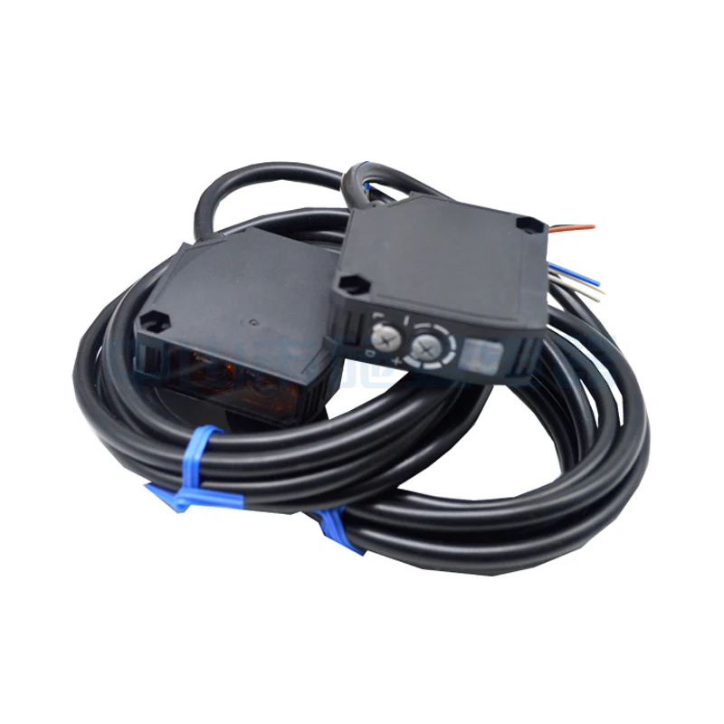 E3JK-DR12-C AC/DC free power supply photoelectric sensor diffusion-reflection detection distance of 100*100mm relay output