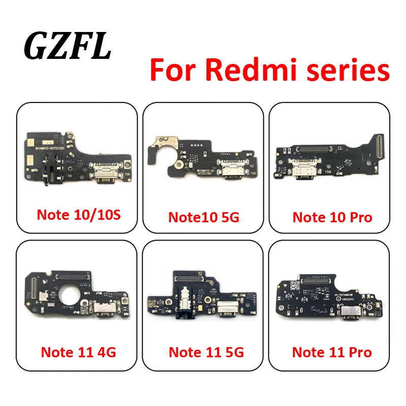 

New USB Connector Charger Charging Port For Xiaomi Redmi Note 10 10s 10pro 11 11pro 4G 5G Dock Charge Board Flex Cable