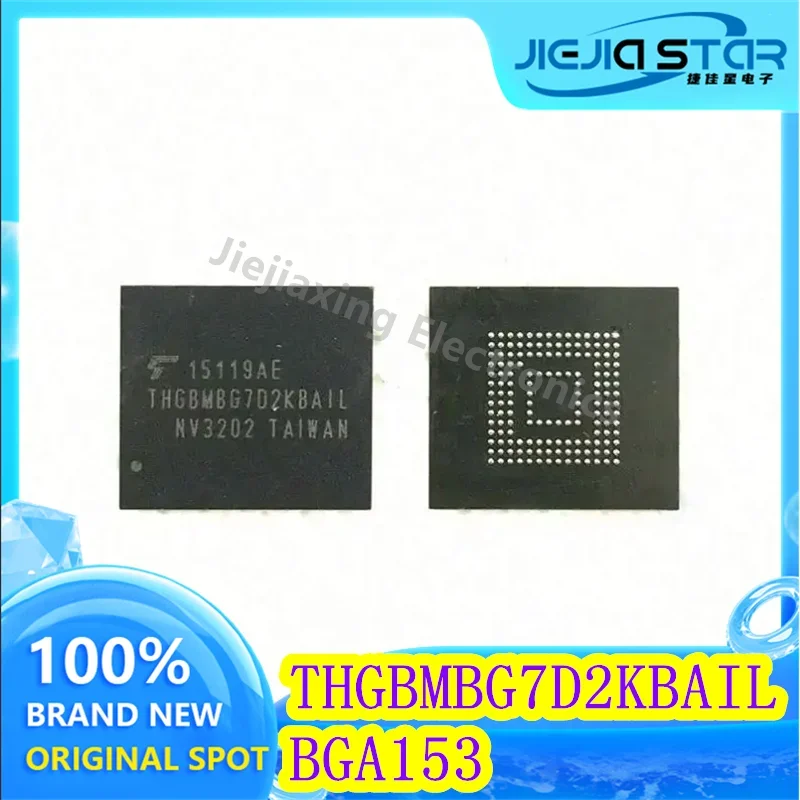 

Electronics THGBMBG7D2KBAIL BGA153 100% Brand New and Original Import 5.0 16GB EMMC Memory Chip ICs