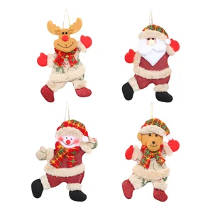 Merry Christmas Dance Ornaments Decoration Santa Decorate Snow Doll Bear Rena Hanging For Xmas Tree Pendant Holiday Party Decor 8 Main Sales Santa Dance - №7