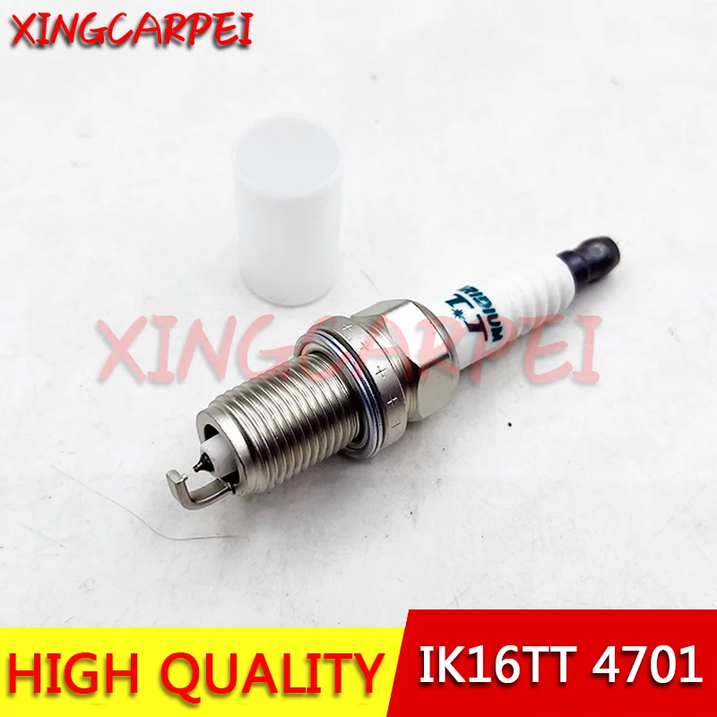 4Pcs IK20TT 4702 IK16TT Dual Iridium Spark Plug For Audi Chery VW Toyota Honda Lexus Jeep Subaru Seat Skoda Peugeot Citroen Opel