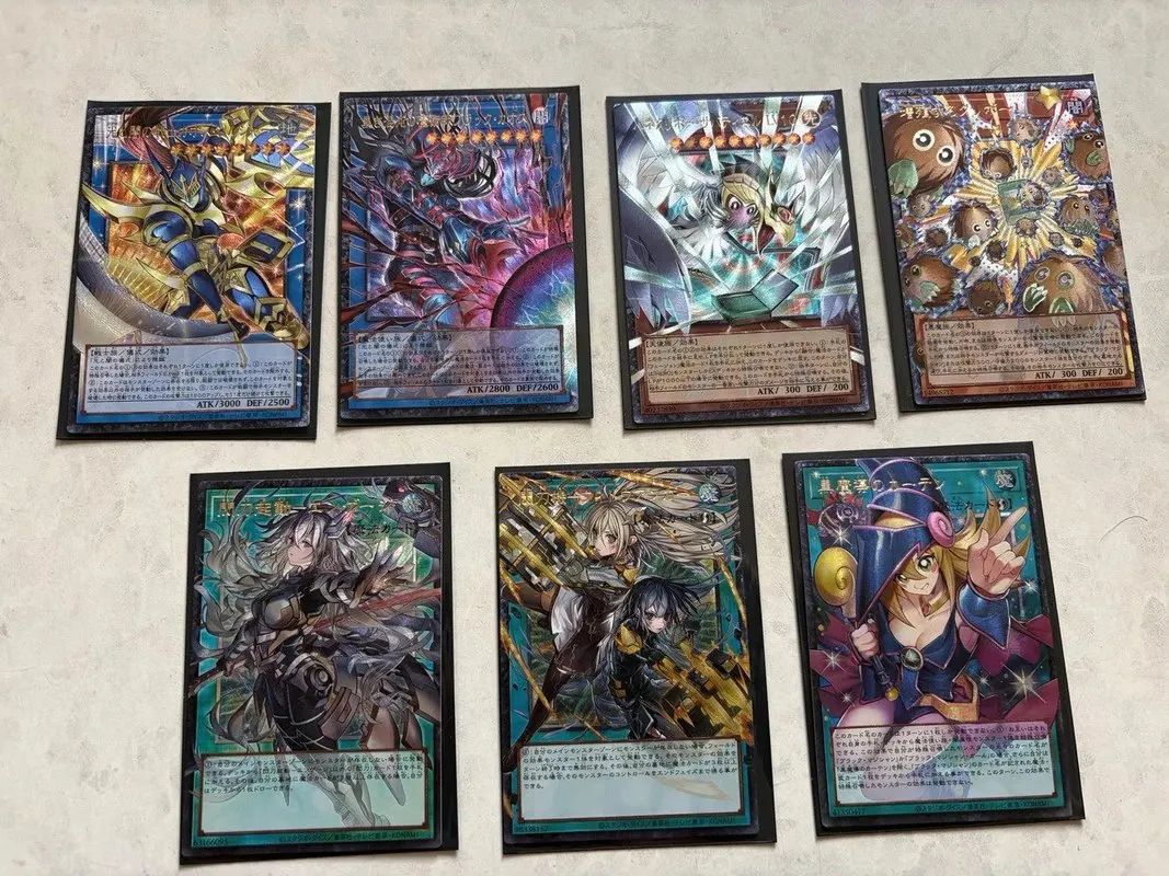 

Yu-Gi-Oh! Anime Characters Blue-Eyes White Dragon Black Magician Girl Diy Homemade Toys Collection Card Christmas Birthday Gift