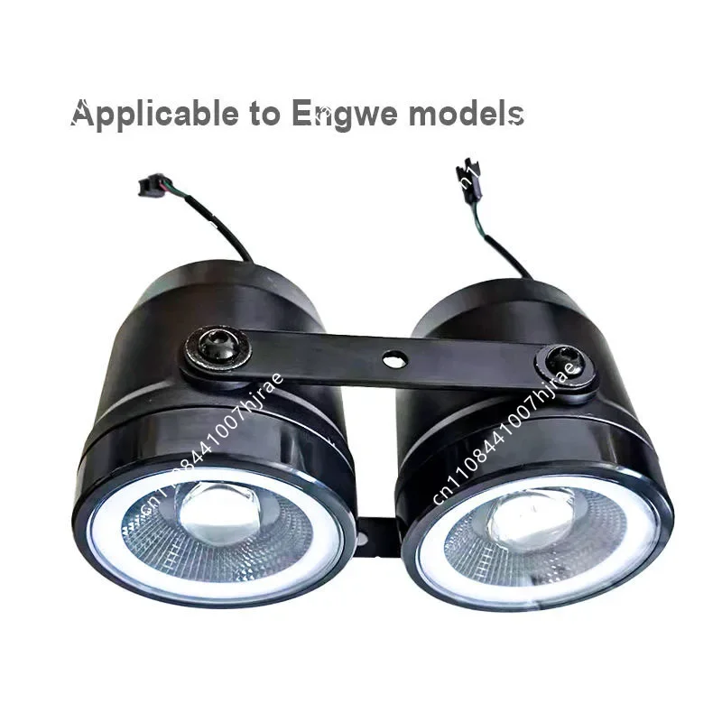 Waterproof LED Front Headlight Spare Parts Accessories Replacement Lighting Component For Engwe M20 Electric Bicycle E‑Bike