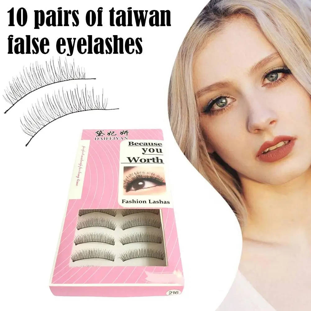 

10Pairs Natural False Eyelashes Fake Lashes Long Make Up 3d Mink Lashes Extension Eye lashes Mink Eyelashes for Beauty Tool H8P0