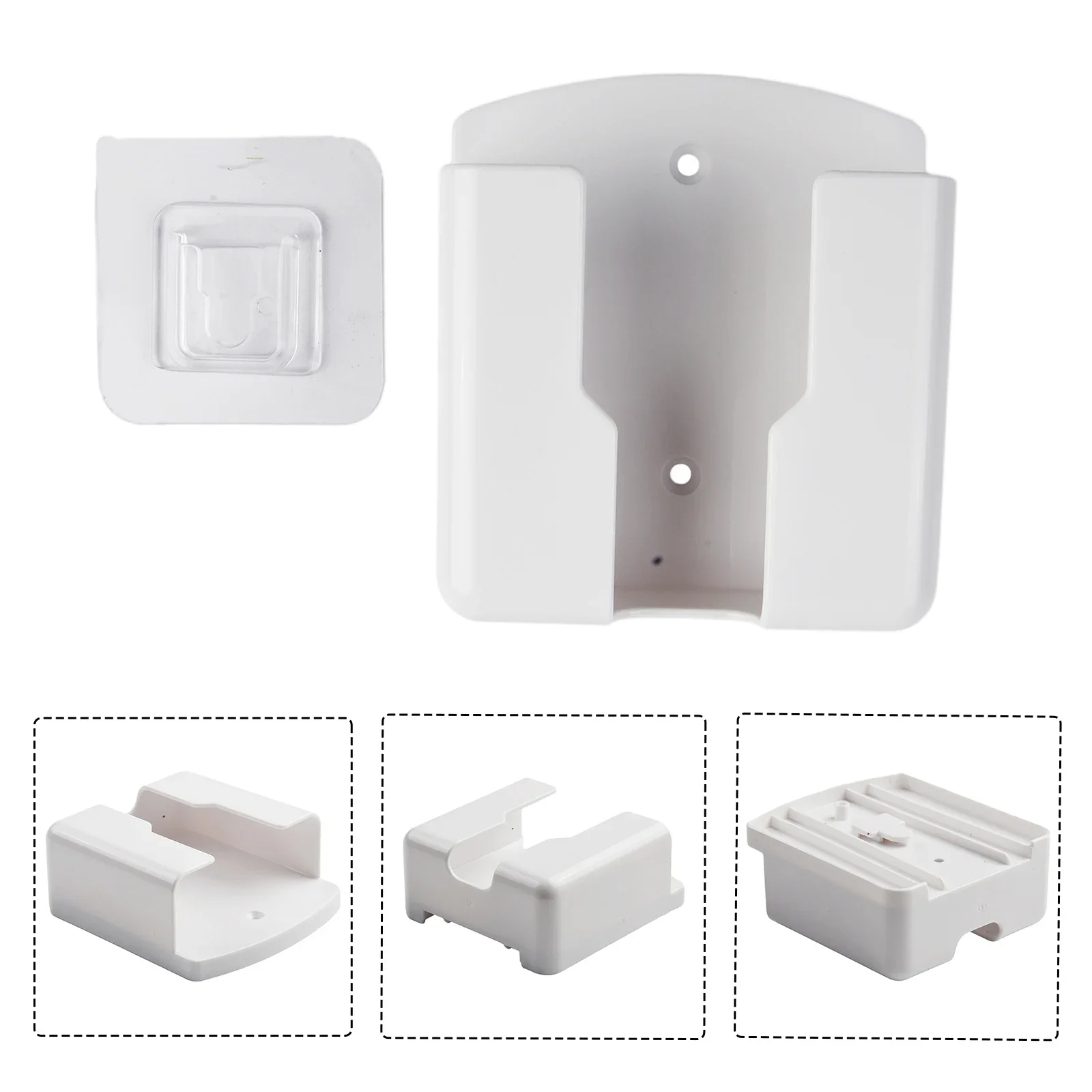 White Air Conditioner Remote Control Mobile Phone Plug Holder Wall-Mounted Storage Box For Air Conditioner TV