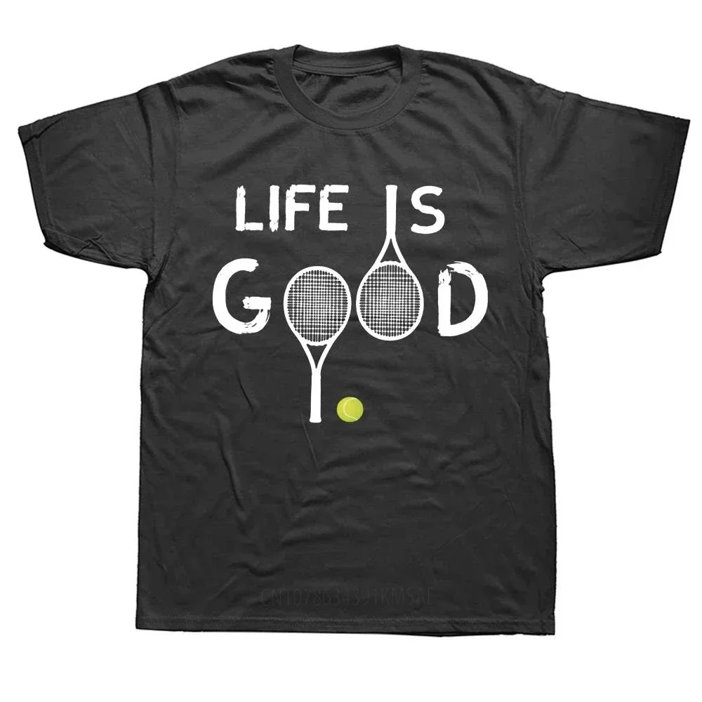 Streetwear Short Sleeve Birthday Gifts Summer Style T-shirt Men Funny Tennis Periodic Table Tennis Player Nerd Vintage TShirts