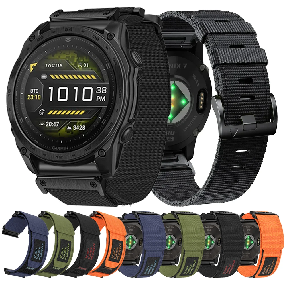 quickfit-26mm-22mm-pulseira-esportiva-de-nailon-para-garmin-quatix-tactix-8-enduro3-epix-pro-gen-2-d2-bravo-instinct-3-fenix8-7x-6-pulseira