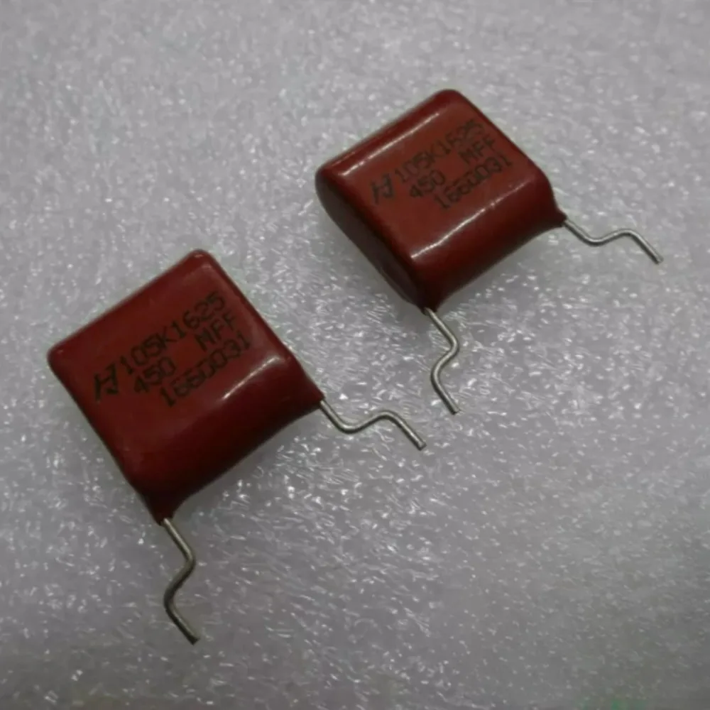 10pcs/lot HJC 1.0uf 450V 1u0 1uf 105 K Brand New 22mm Film Capacitor (Custom Pins)
