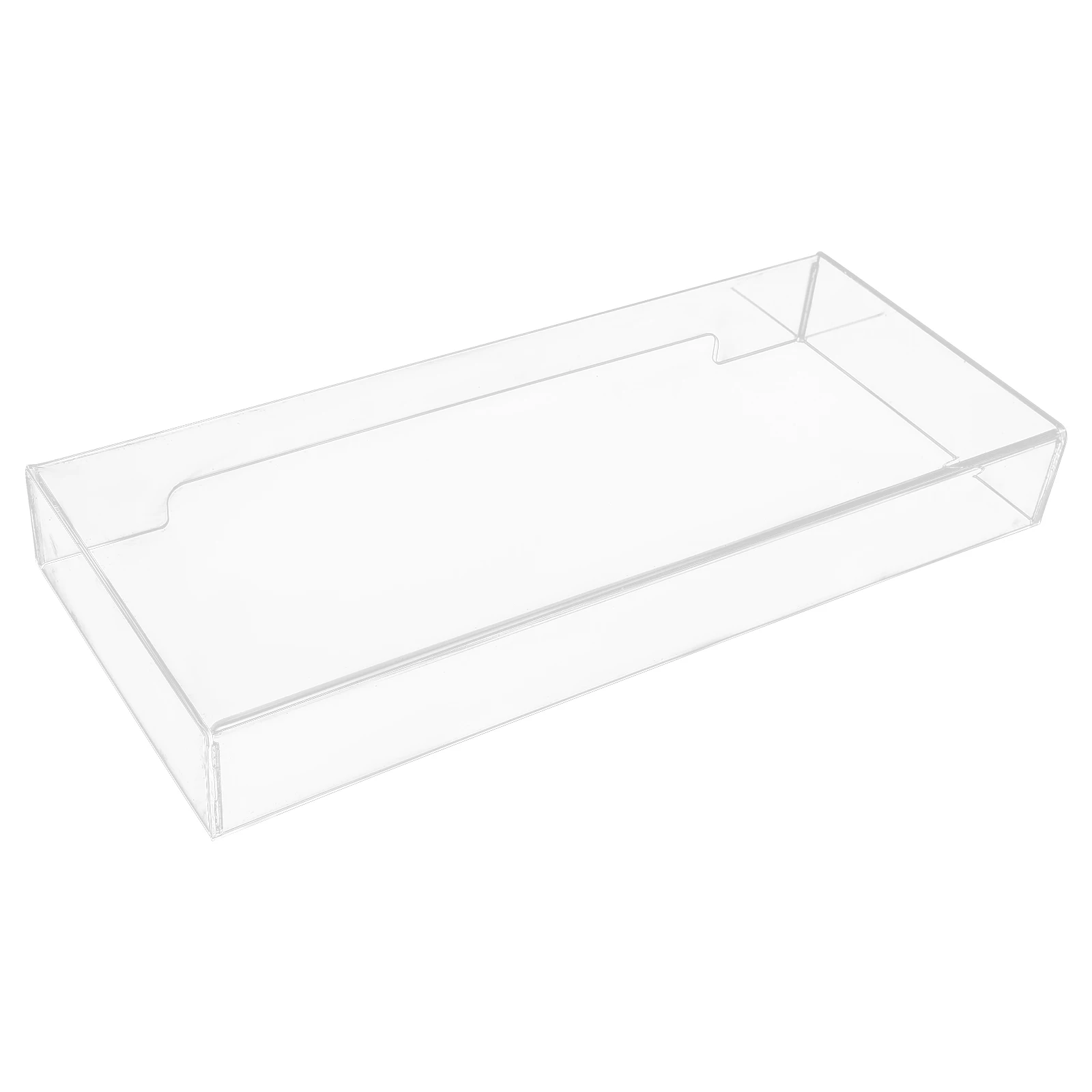 

Keyboard Protection Cover 490x203x60mm Clear Acrylic Dustproof Waterproof Removable Washable Keyboard Protector for PC