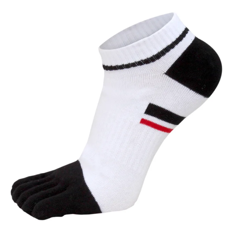 5 Pairs Five Fingers Short Socks Young Men Women Cotton Breathable Split Toe Low Tube Sock Badminton Running Sport Ankle Socks