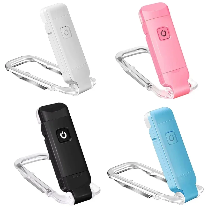 

2025 LED USB Rechargeable Book Reading Light Brightness Adjustable Eye Protection Clip Book Light Portable Bookmark Read Light