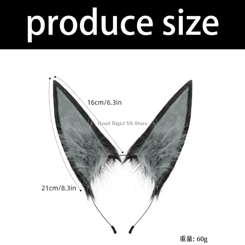 Verstelbare konijnenoren haarstukje meerdere kleurenoptie mode hoofdbanden haarstukje voor vakantie cosplayer foto rekwisieten