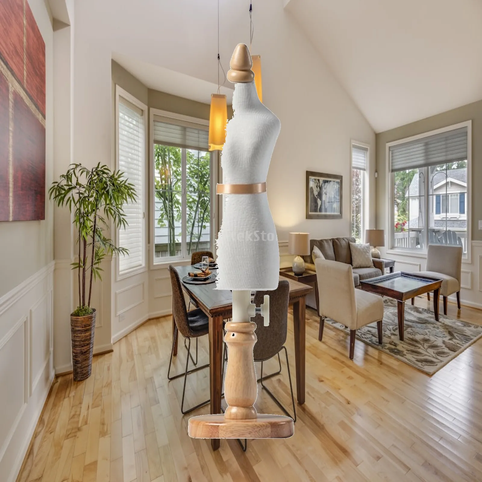 Quarter-Scale Dress Form Adjustable for Design Studios, Classrooms