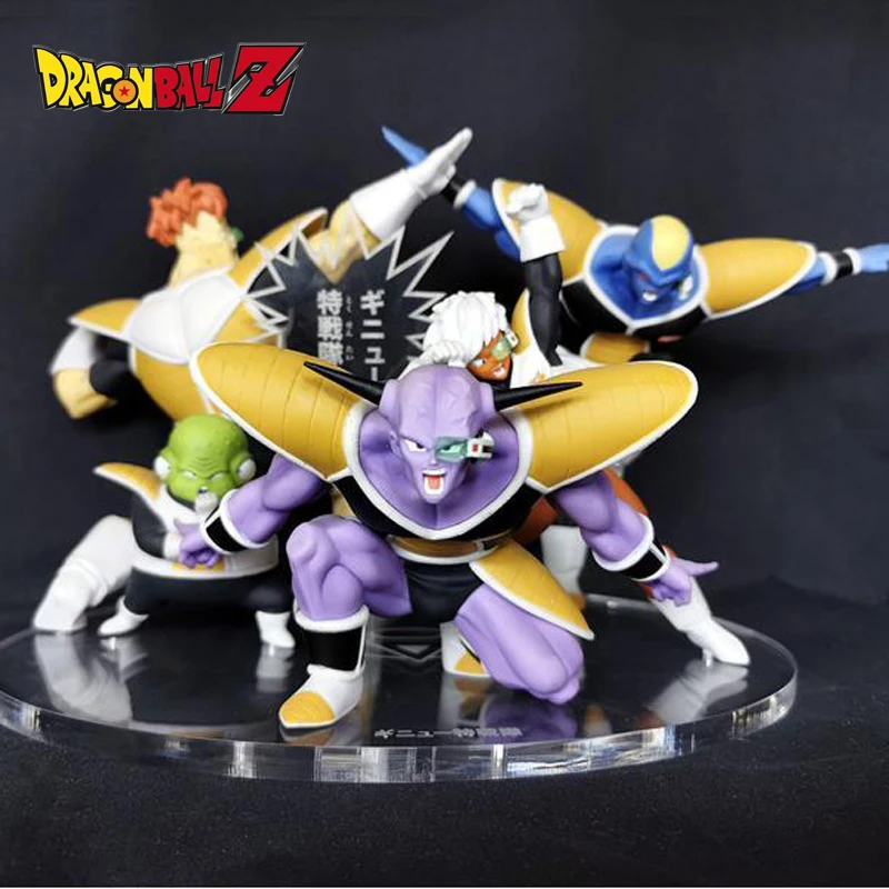 Anime Dragon Ball Ginyu Force Figure Jeice Ginyu Guldo Recoom Burter Pvc Action Figurine Collection Statue Dolls Model Toys Gift