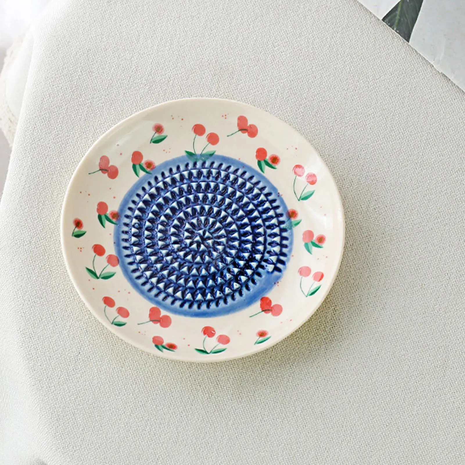 Grating Plate Manual Ceramic Fruit Pattern Bowl Garlic Grater Dish For Ginger Cheese Tomato Strawberry Fruit Vegetable Baking - view 5