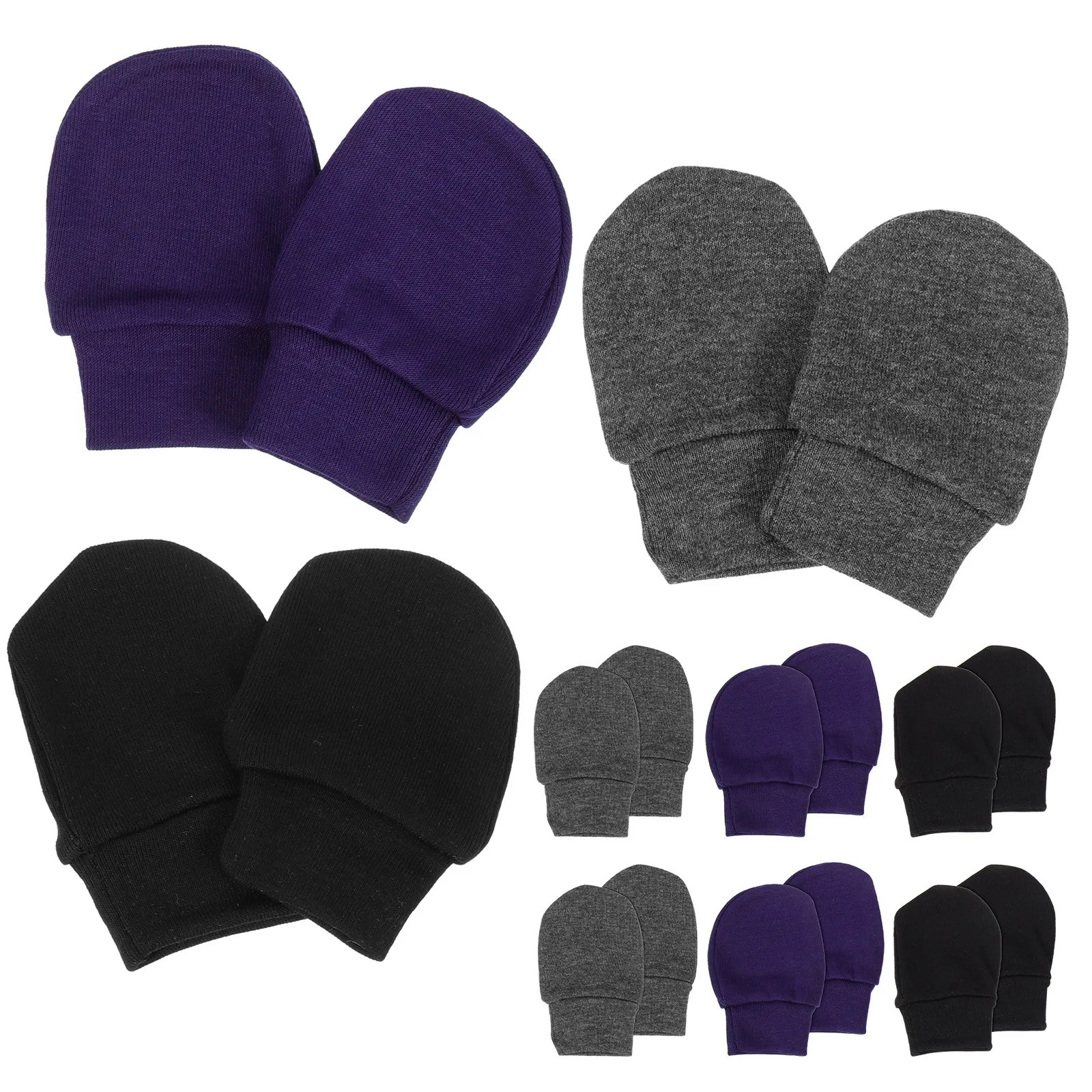 

Детские варежки без зашивок из мягкого хлопка, перчатки для младенцев, защита от царапин, мягкие, удобные, моющиеся.