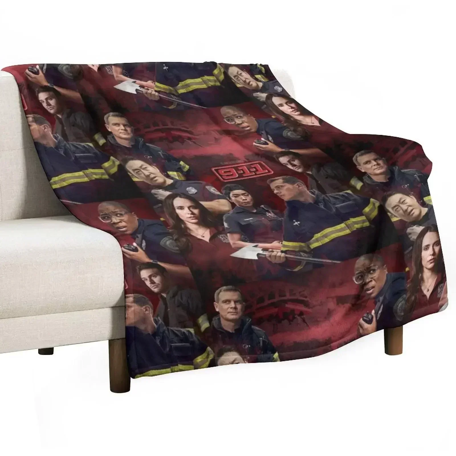 9-1-1 - Red Glare Throw Blanket Polar Soft Big Quilt Tourist Blankets