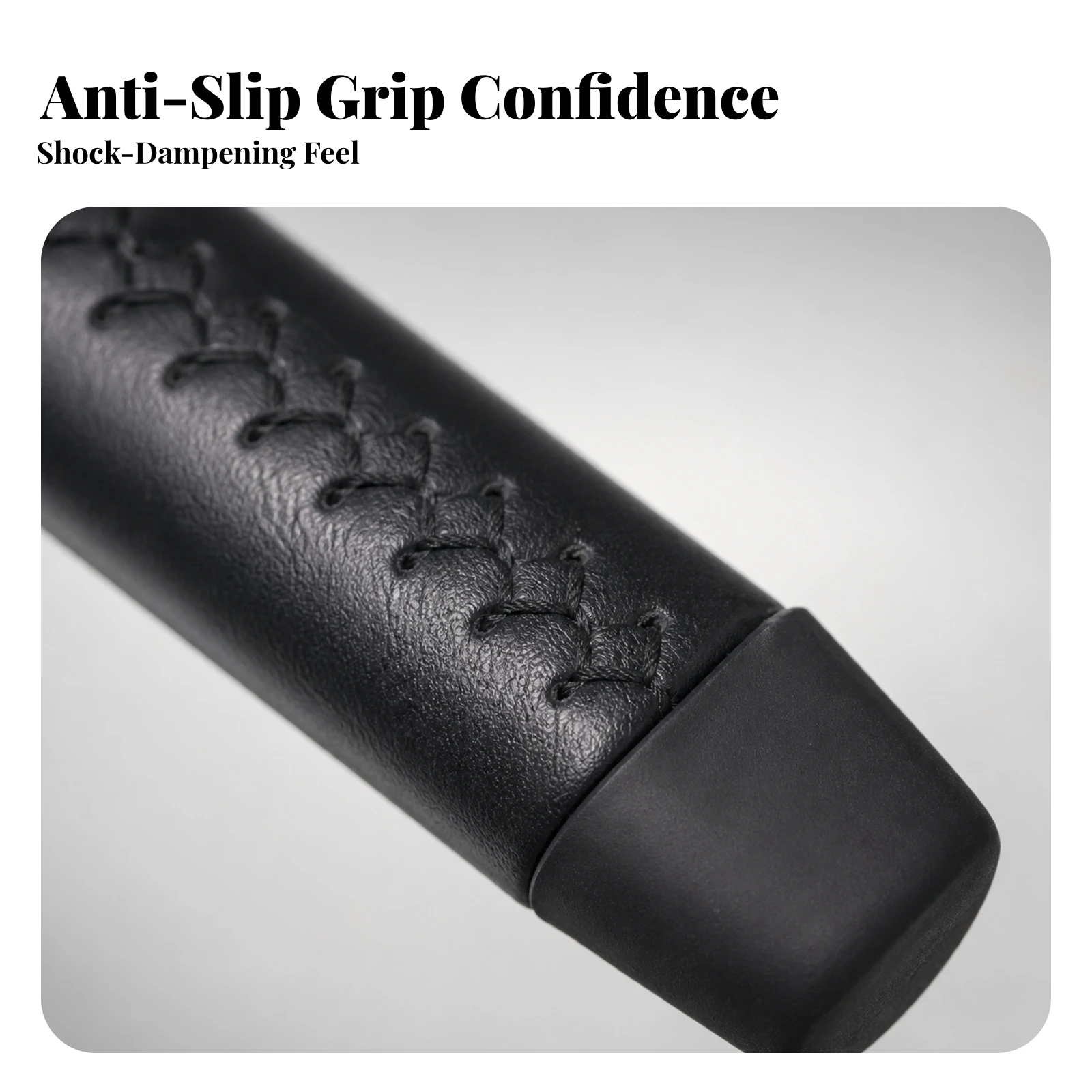 Golf Putter Grip with Rubber Inner Tube Shock-Absorbing Leather Putter Grip Ergonomic Comfortable for Golfers, Recreational Play