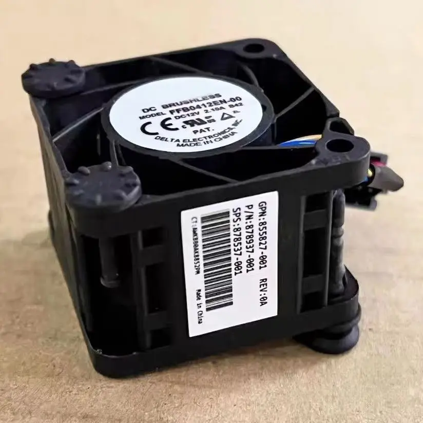855827-001 878937-001 878537-001 Server Fan For HP DL120 DL160 G10 4CM Cooling Square Cooler DC12V 2.10A