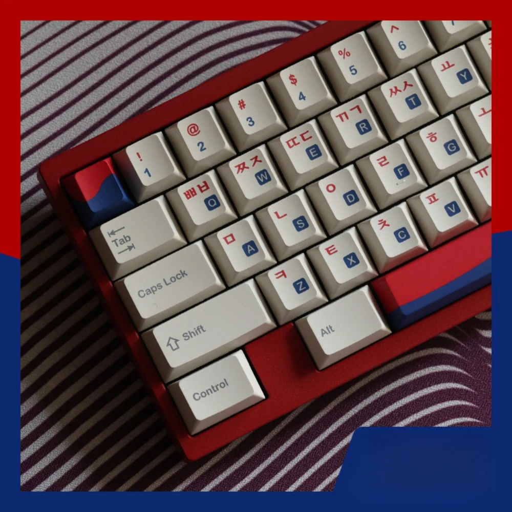 Imagem -03 - Echome-coreano Keycap Conjunto para Teclado Mecânico Pbt Personalizado Personalizado Retro Perfil Cereja Jogos 140 Chaves