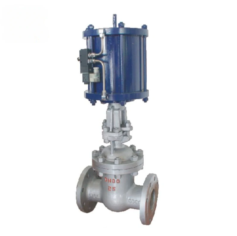 QZ-C Carbon Steel WCB QZ-B Stainless  304 Flanged Pneumatic Gate Valve