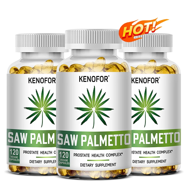 Prostate Saw Palmetto Supplement Men\'s Prostate Health Support Size Supports Urinary Relief Bladder Control Promotes Hair Growth