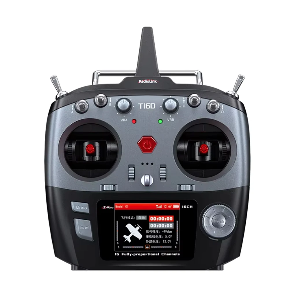 RadioLink T16D 16 Fully-proportional Channels Transmitter 2.4GHz For RC Rotary Wing/Fixed-wing/Glider/Multicopter/Car/Boat/Robot