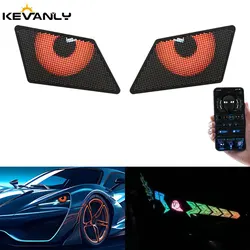 12V Blinking Eyes LED Display Panel Eagle Eyes Winking Screen APP Programmable LED Eye Display Sign for Car Backpack Bag Screen