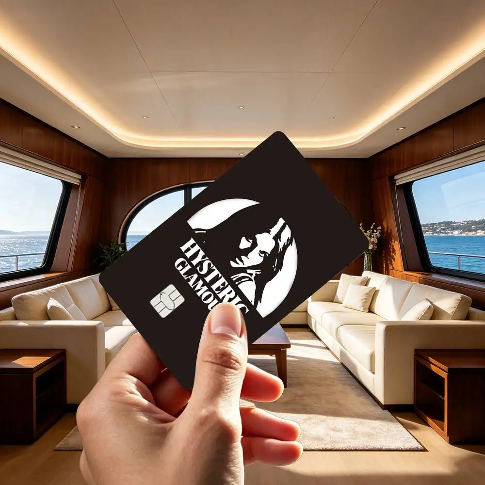 H-HystericS g-Glamour LOGO Credit Card HD Stickers Small Chip Waterproof Sticker Game Card Decal Gift