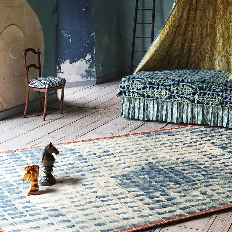 

Ретро ковер для гостиной, американский диван, роскошный диван, журнальный столик, напольный коврик, мягкий толстый коврик для гардероба, кабинета, нескользящий